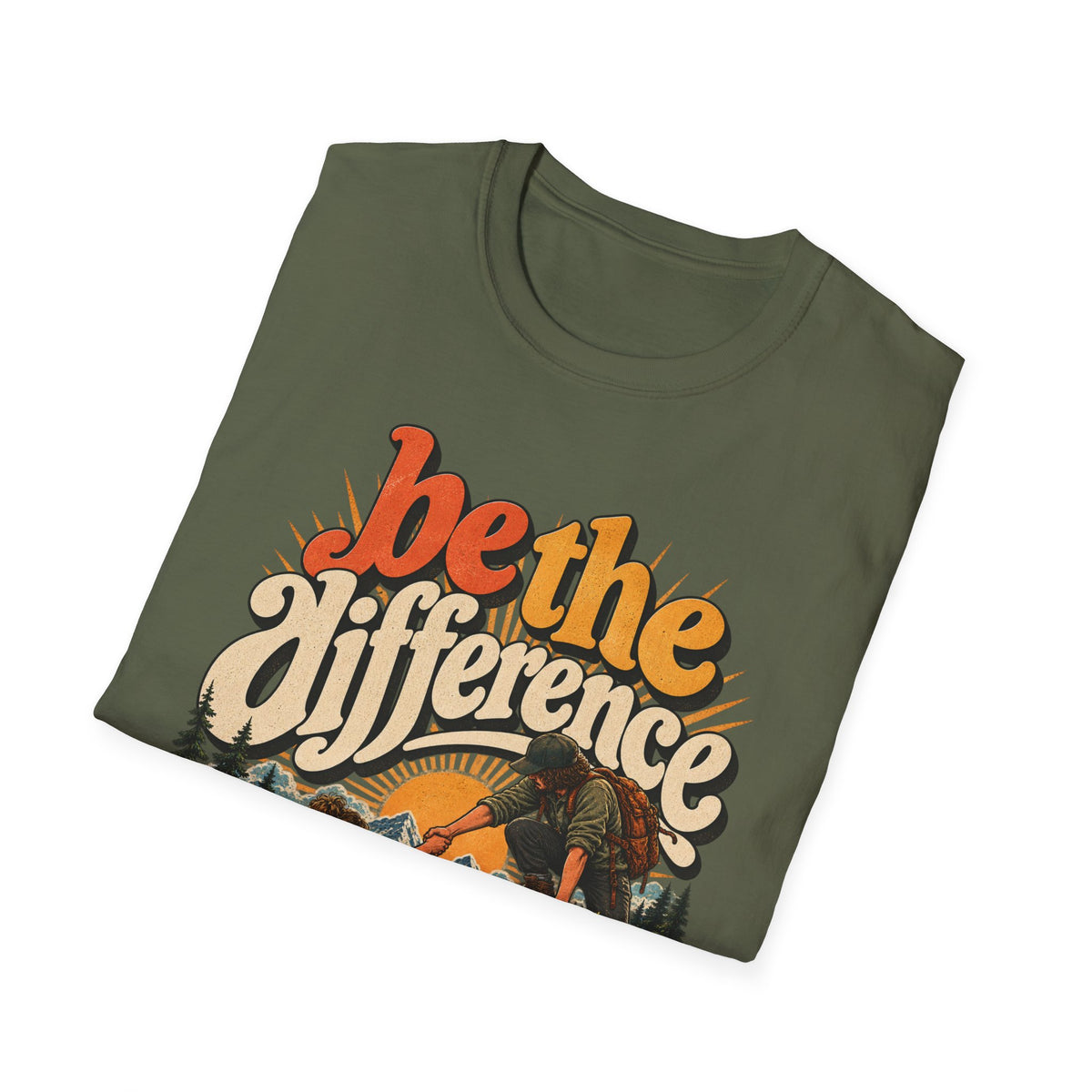 Be The Difference T-Shirt — Retro Nature Graphic Tee