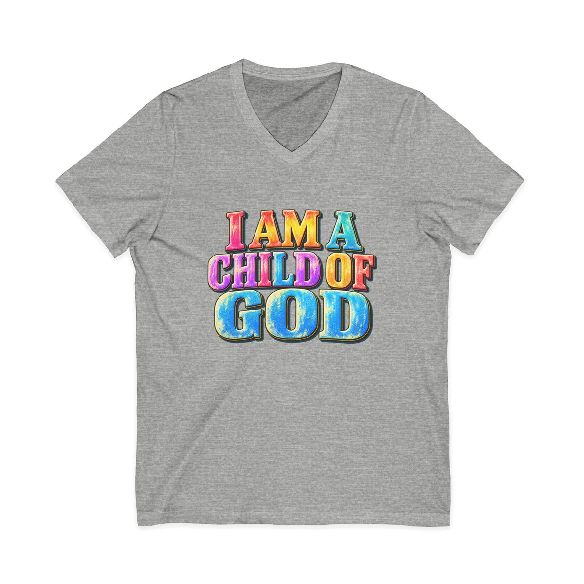 I Am a Child of God V-Neck T-Shirt