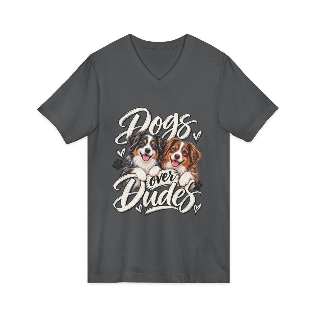 Dogs Over Dudes V-Neck Tee