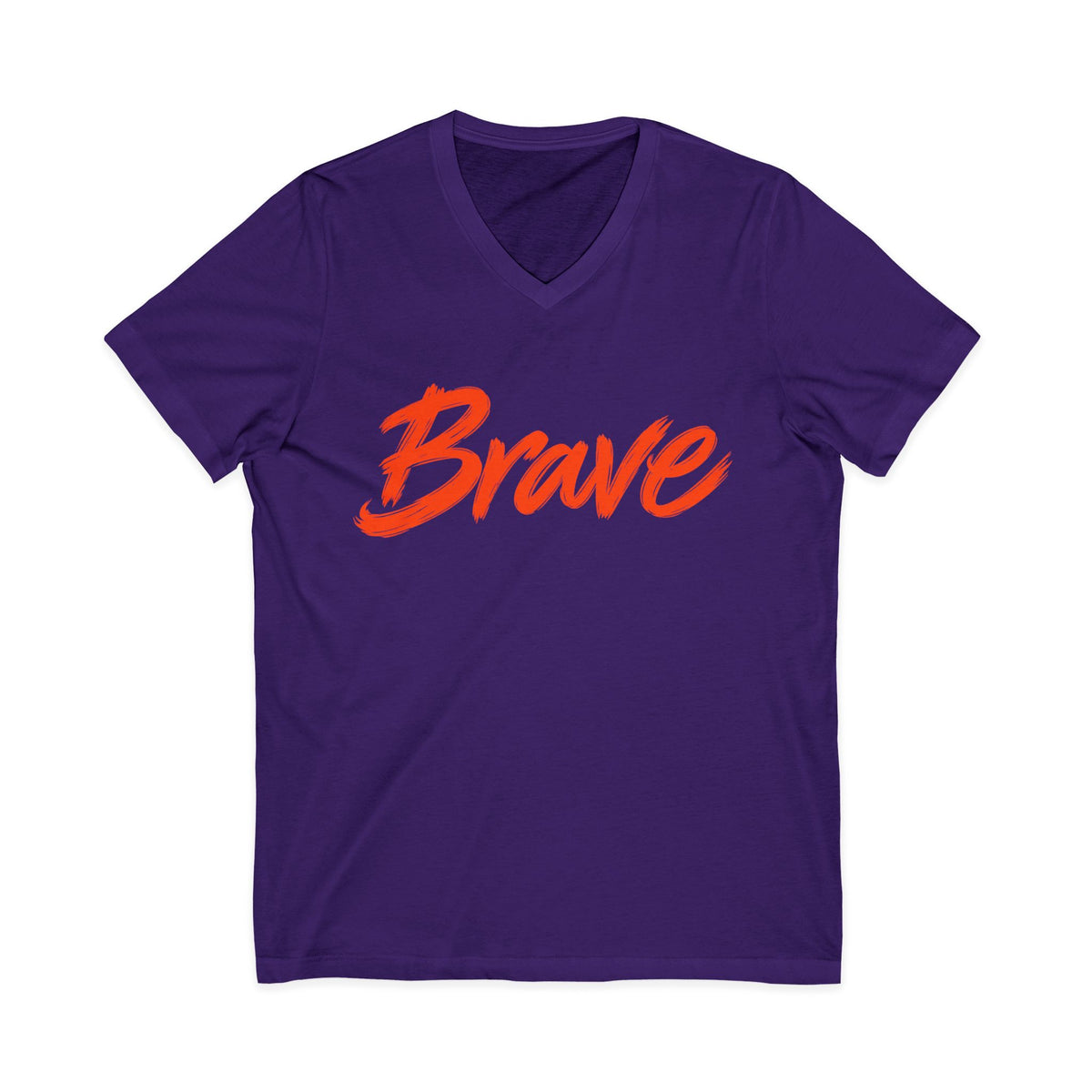 Brave Inspirational V-Neck T-Shirt