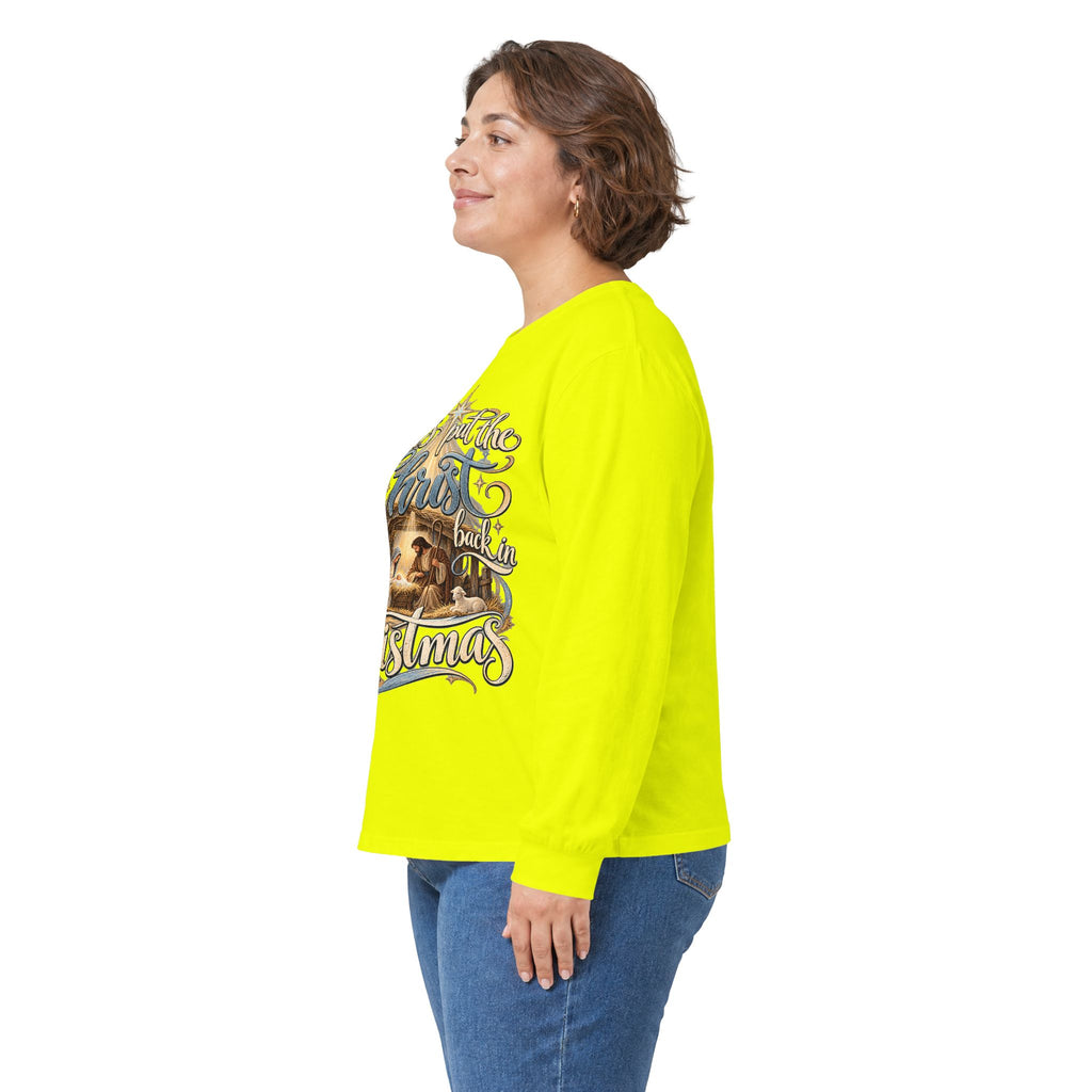 Let's put the Christ back in Christmas Long Sleeve Tee