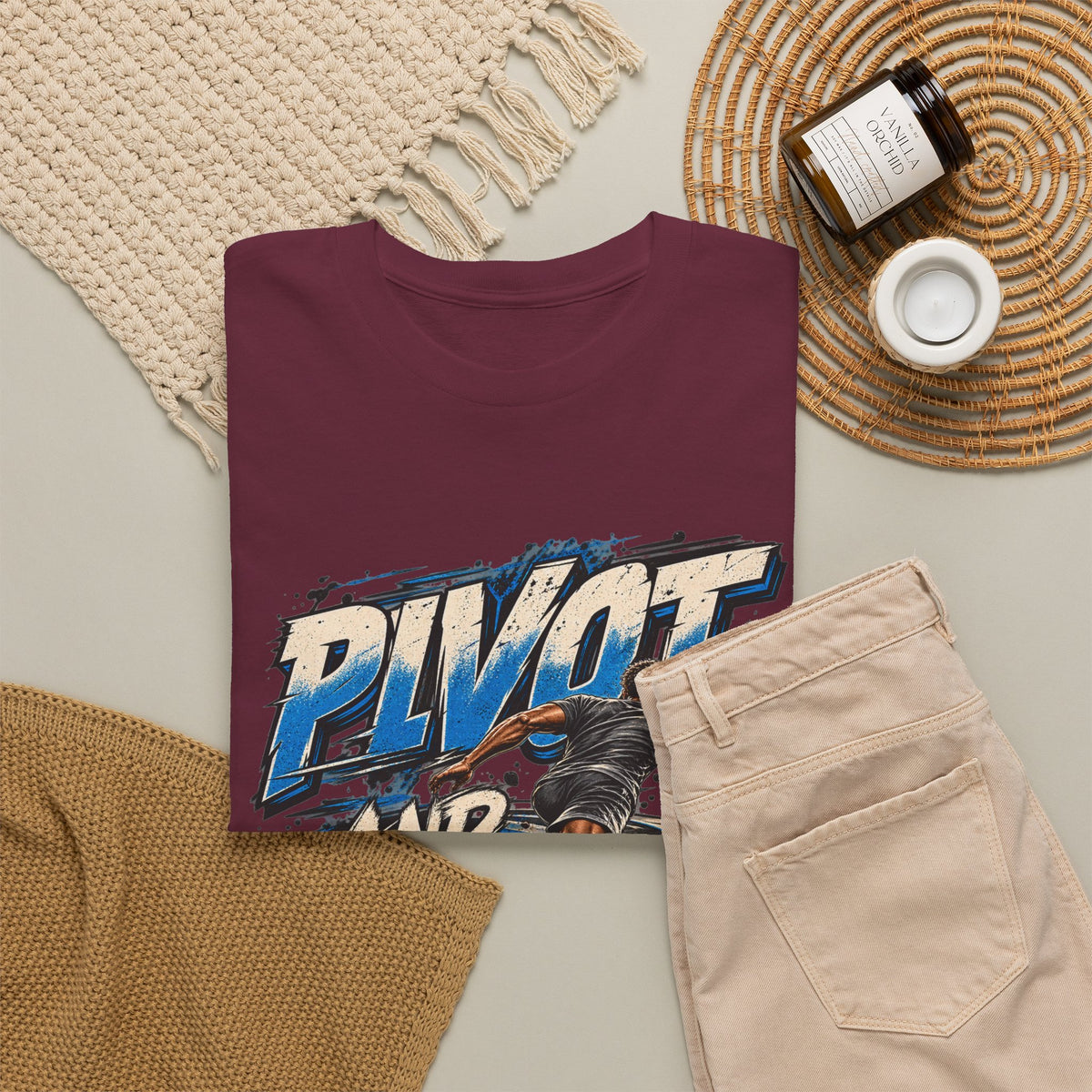 Pivot and Adjust Motivational Graphic T-Shirt
