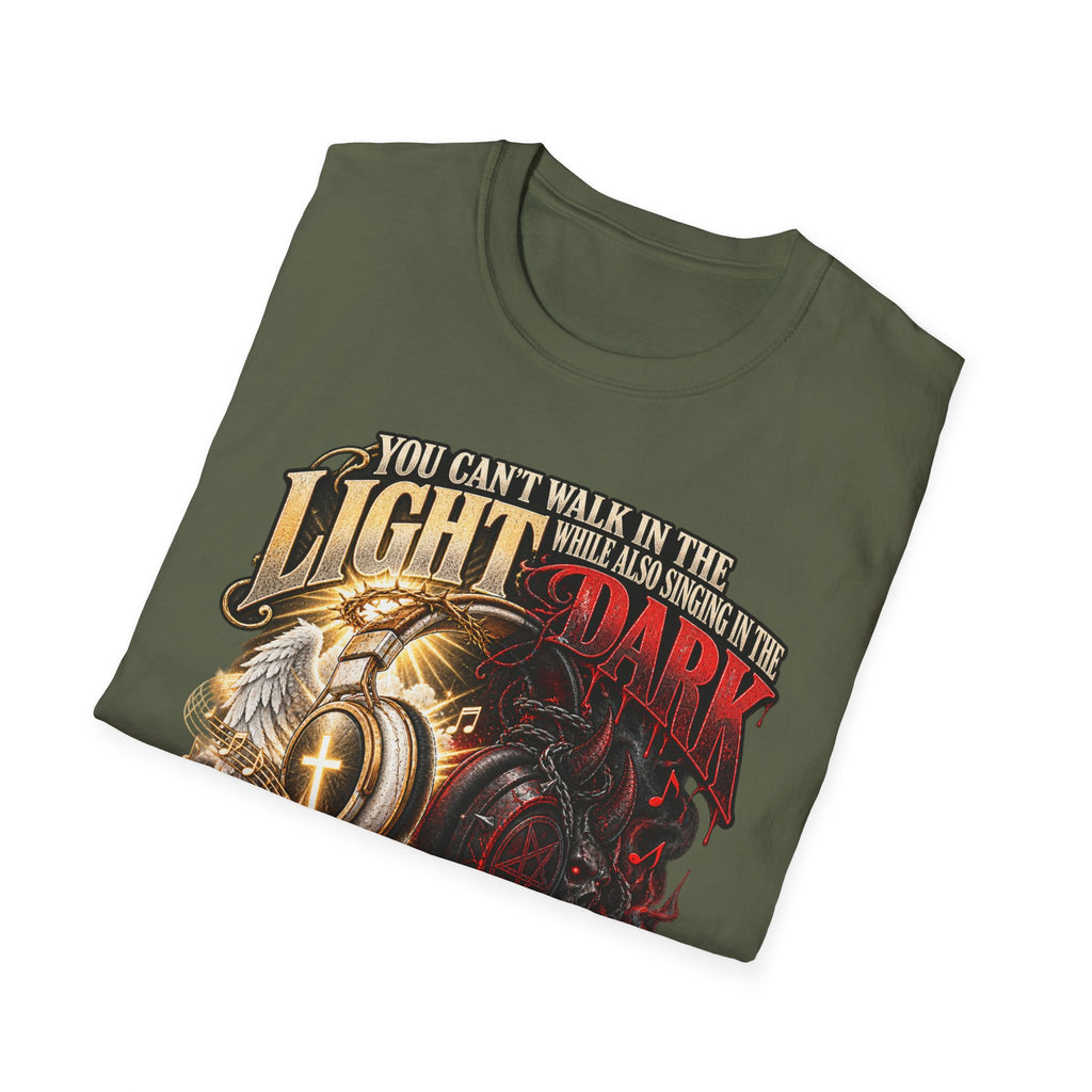 Choose Your Music Carefully Light vs Dark Graphic T-Shirt