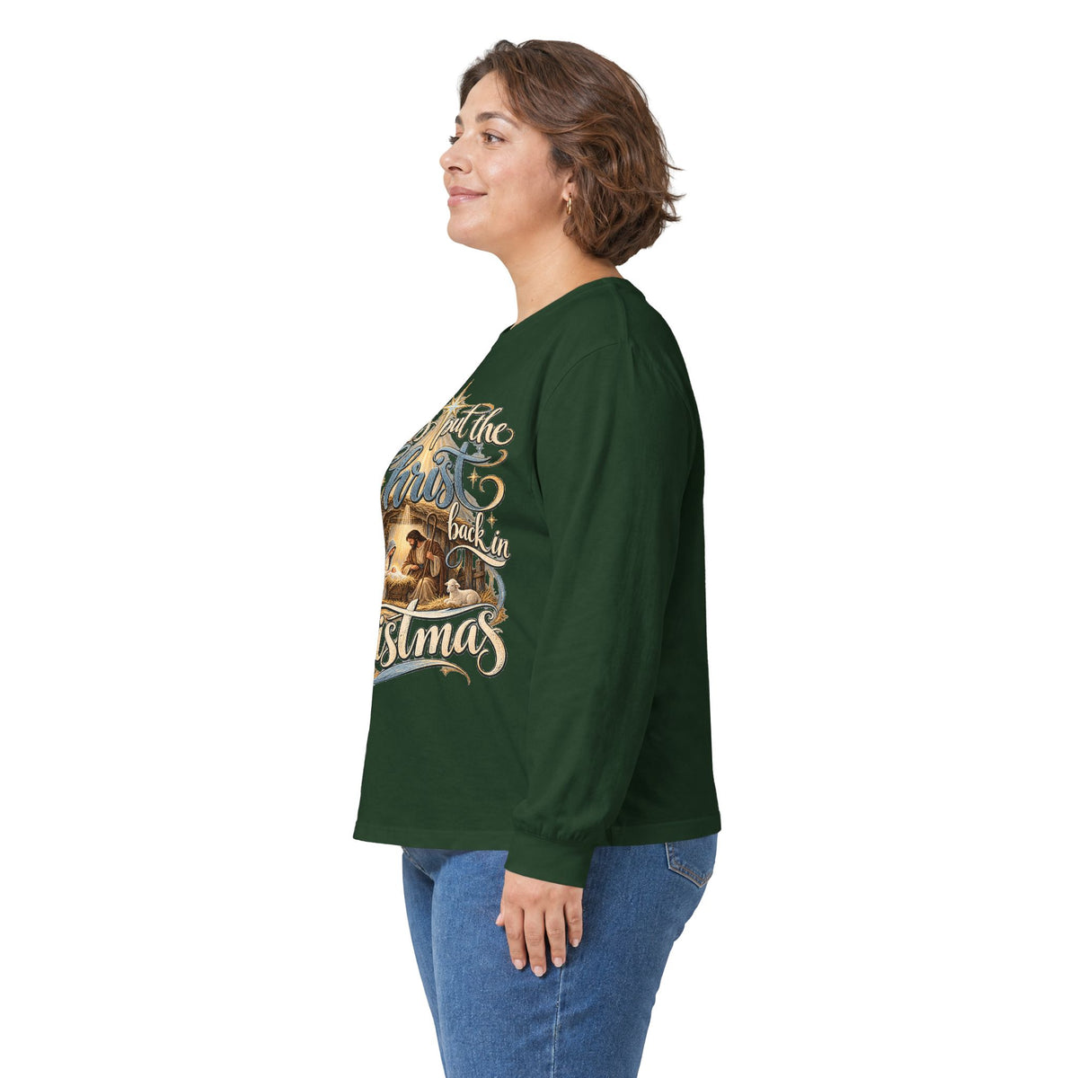 Let's put the Christ back in Christmas Long Sleeve Tee