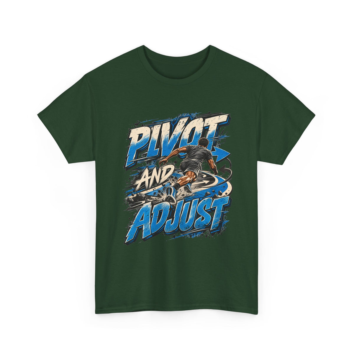Pivot and Adjust Motorcycle Tee - Rider Stunt Graphic T-Shirt
