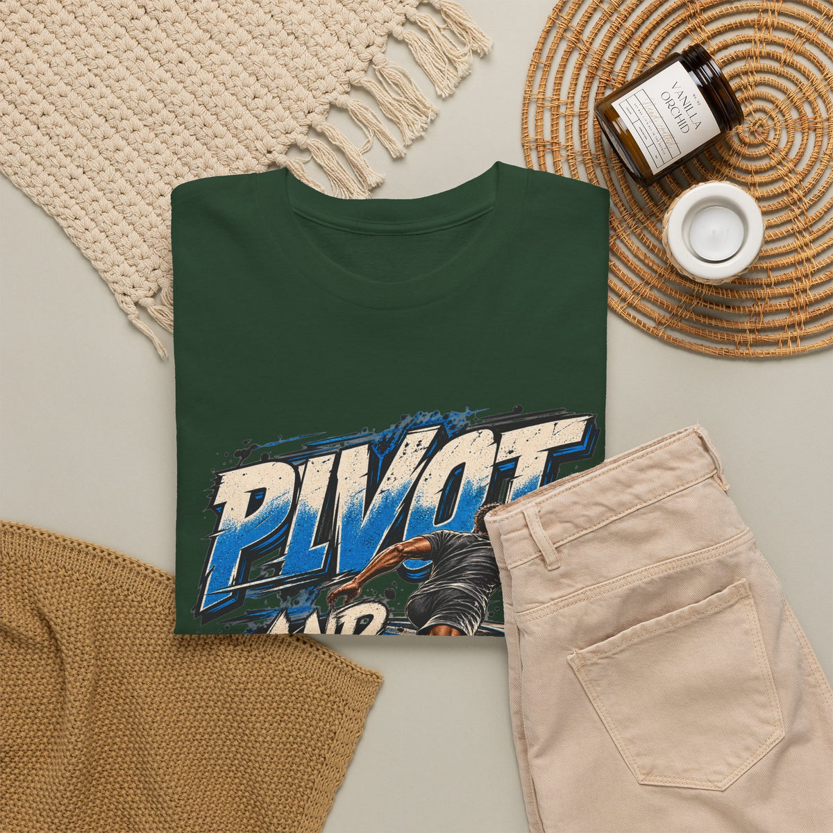 Pivot and Adjust Motivational Graphic T-Shirt