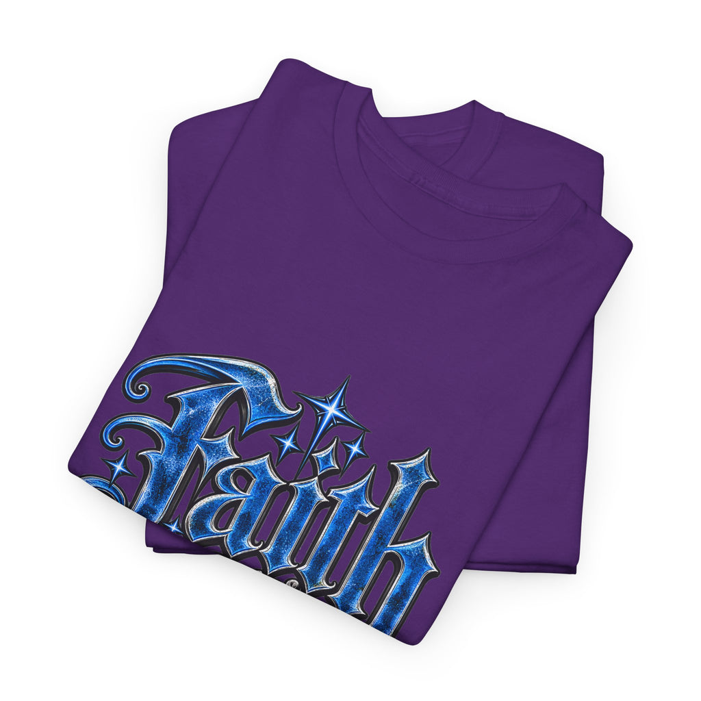 Faith Over Fear T-Shirt — Gothic Script Inspirational Tee