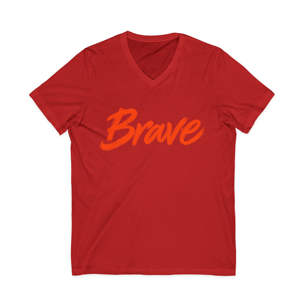 Brave Inspirational V-Neck T-Shirt