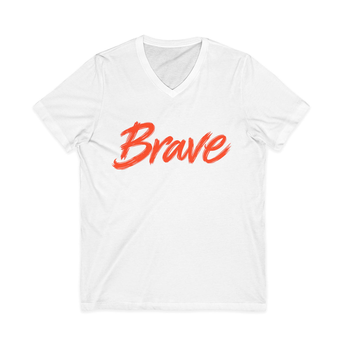 Brave Inspirational V-Neck T-Shirt
