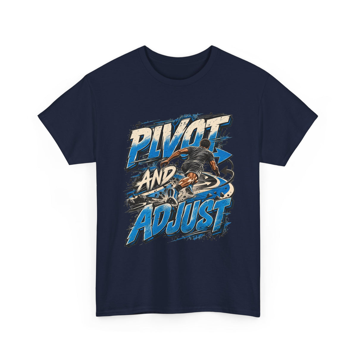 Pivot and Adjust Motorcycle Tee - Rider Stunt Graphic T-Shirt