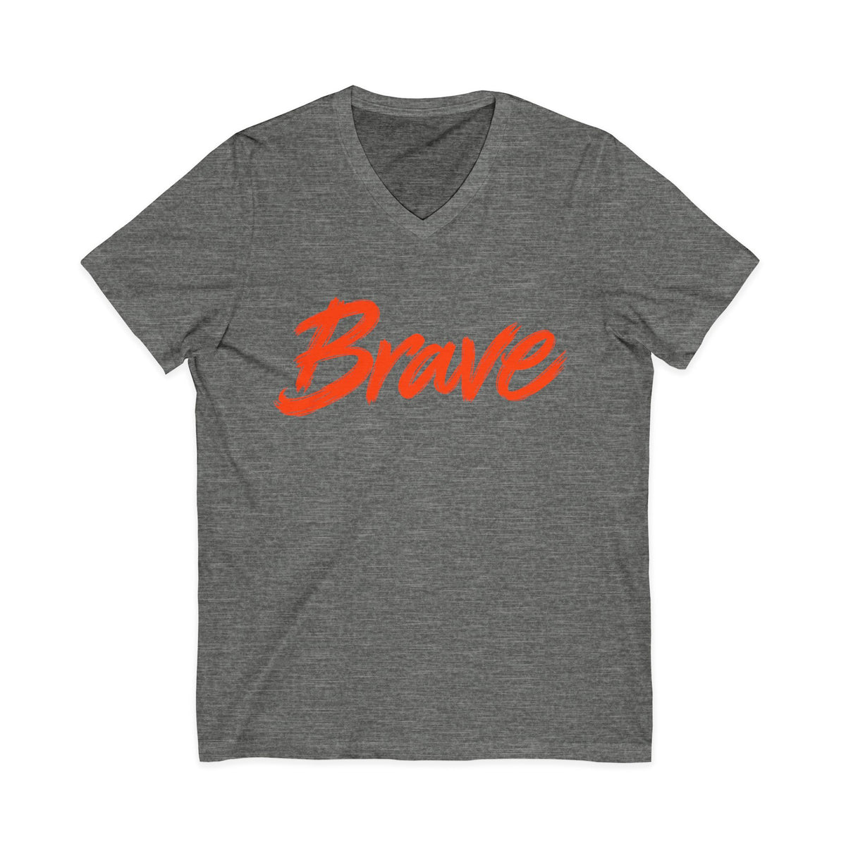 Brave Inspirational V-Neck T-Shirt