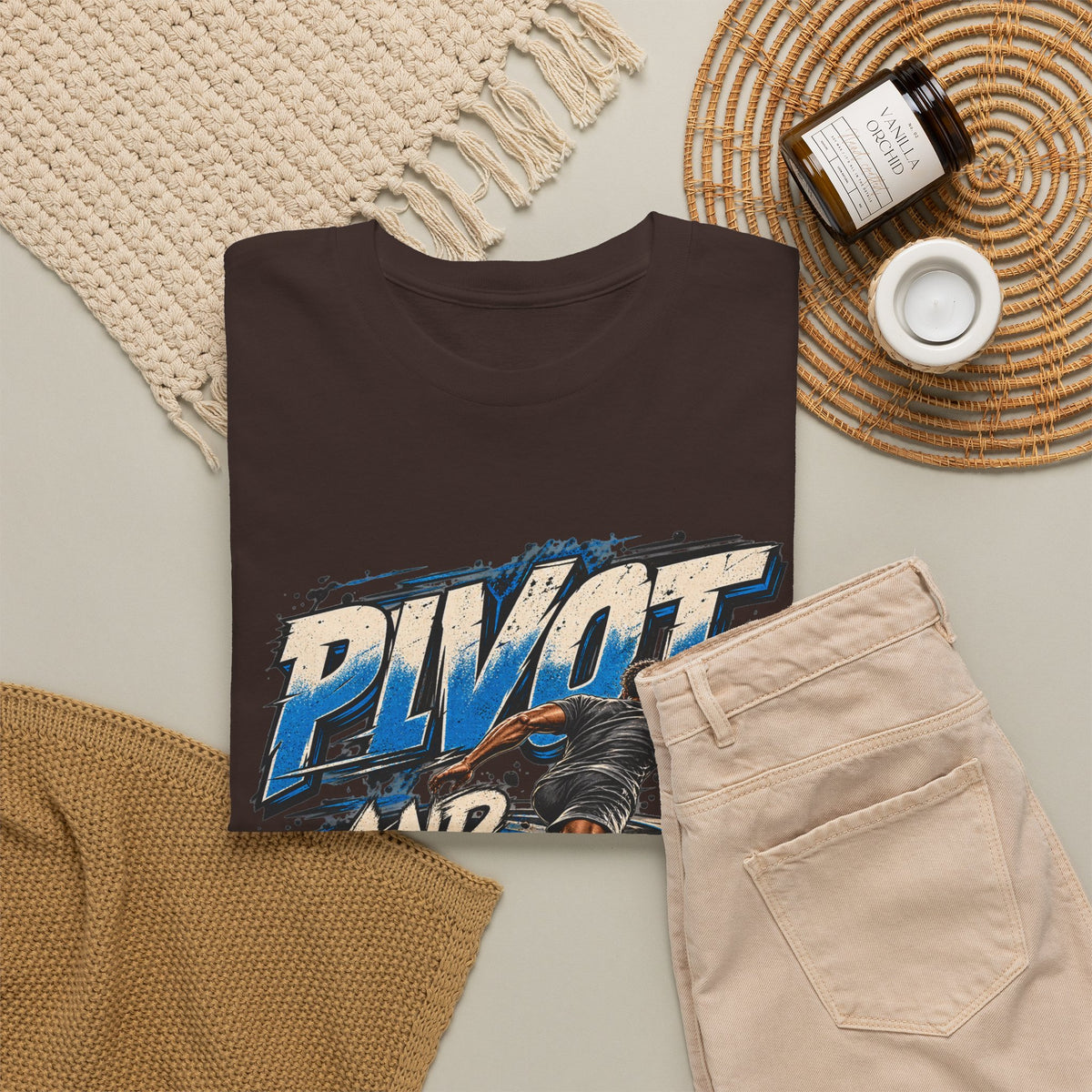 Pivot and Adjust Motivational Graphic T-Shirt