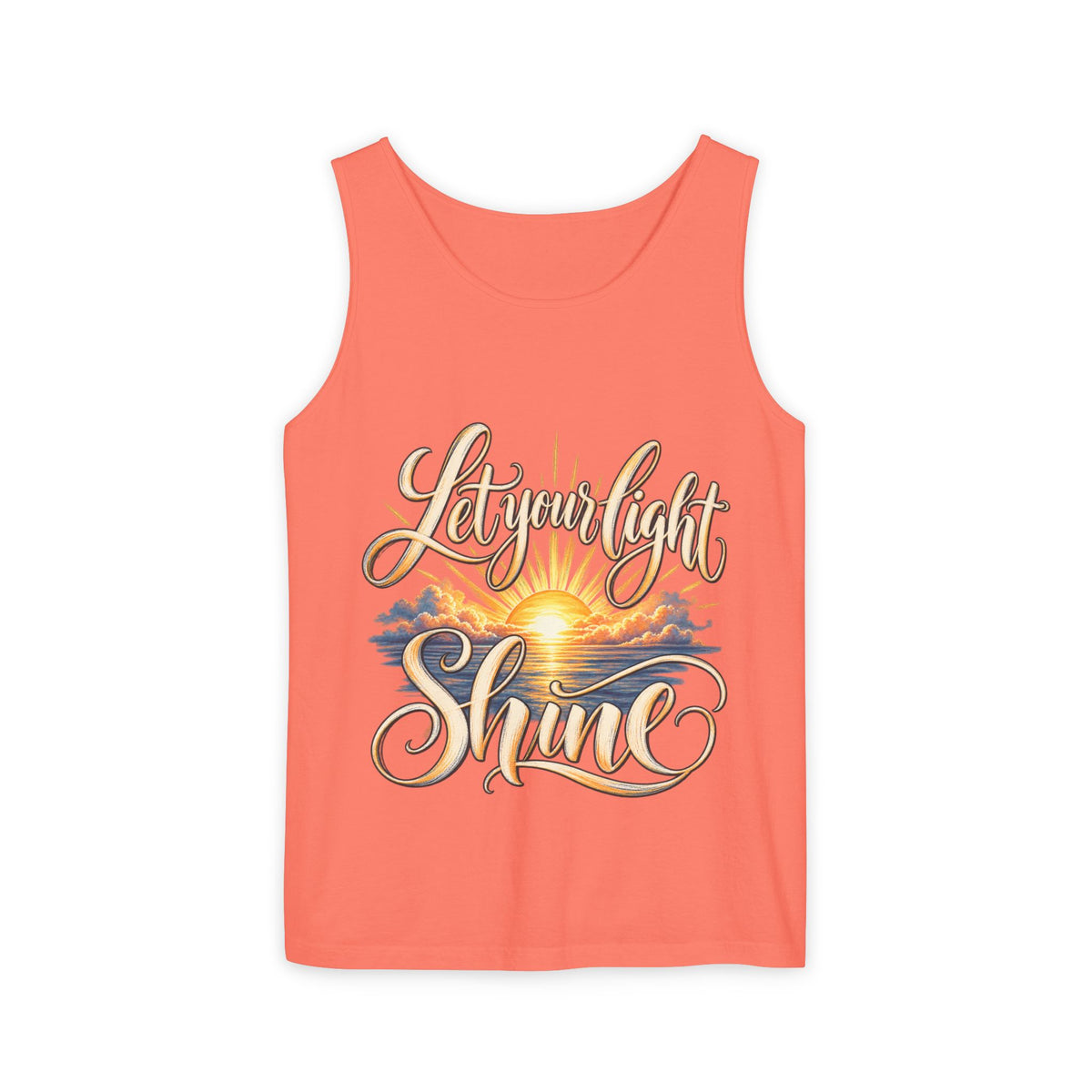 Let Your Light Shine Inspirational Sunset Tank Top