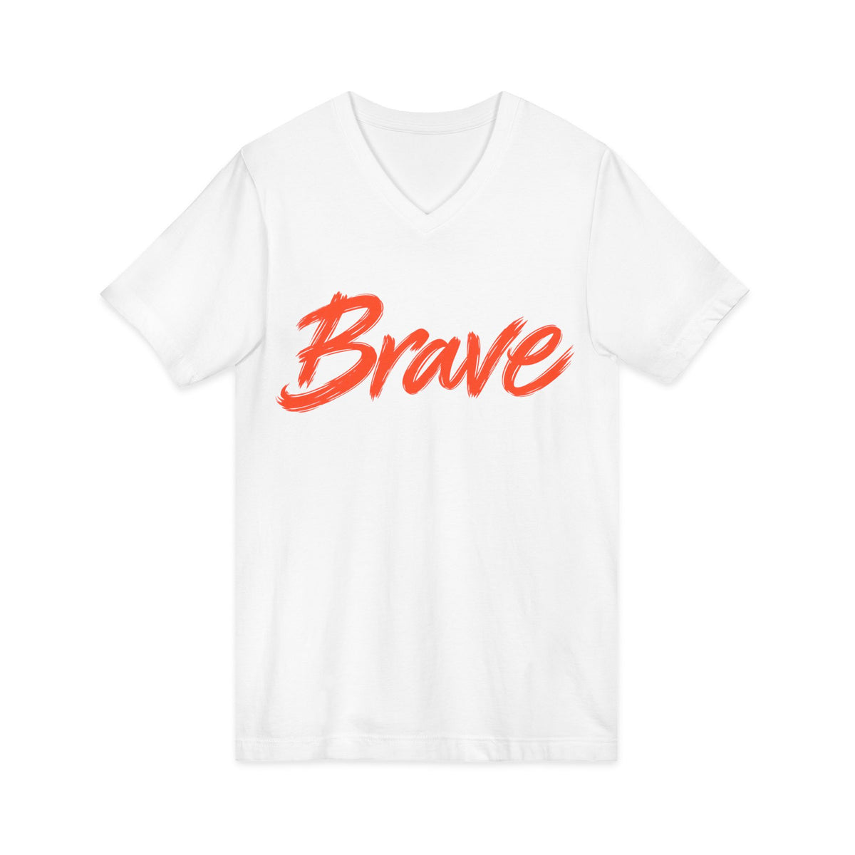 Brave Inspirational V-Neck T-Shirt