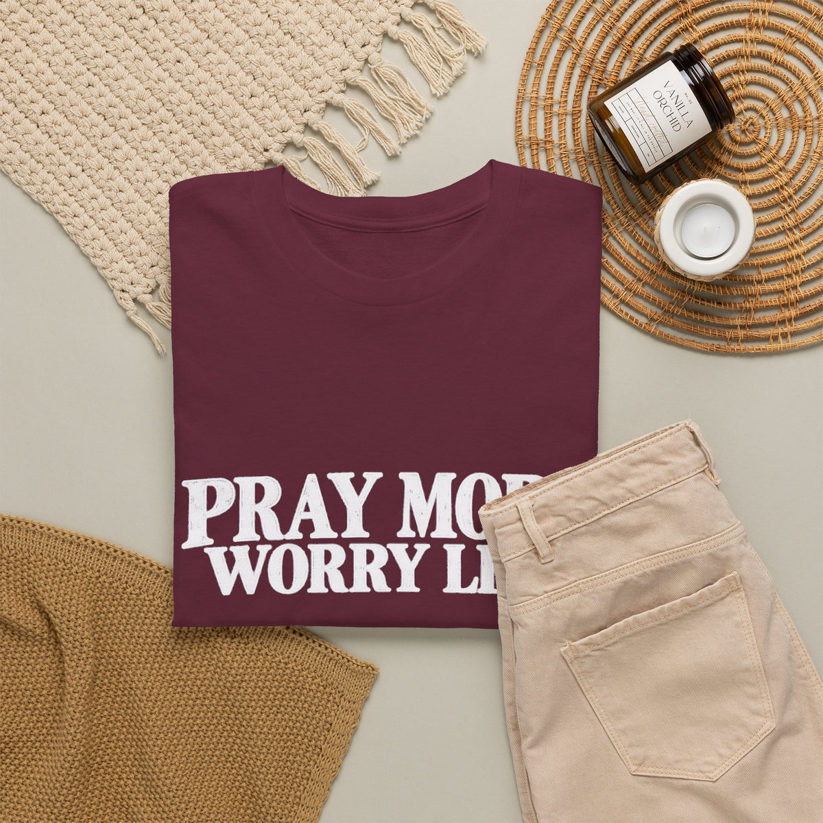 Pray More Worry Less T-Shirt