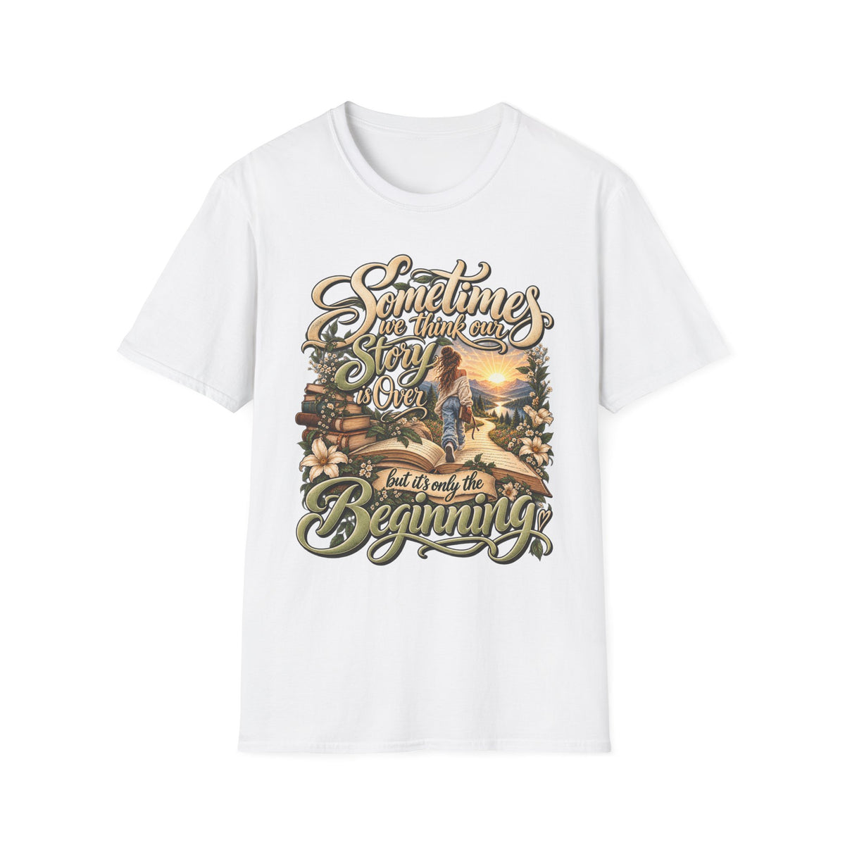Sometimes You Have to Get Lost to Find a New Beginning Inspirational T-Shirt