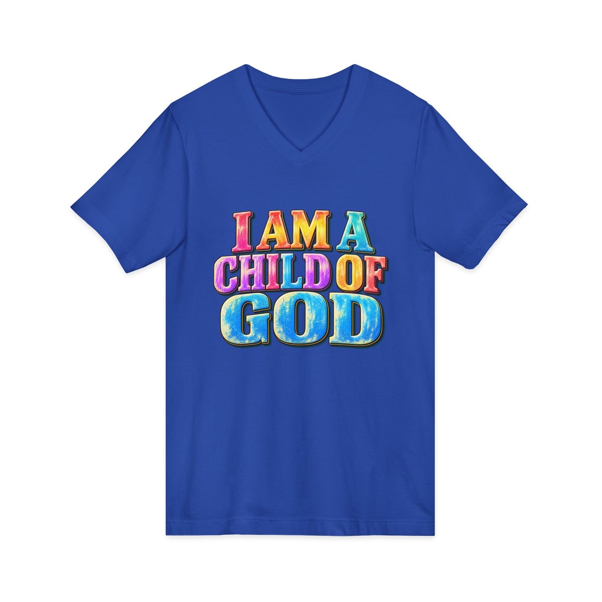 I Am a Child of God V-Neck T-Shirt