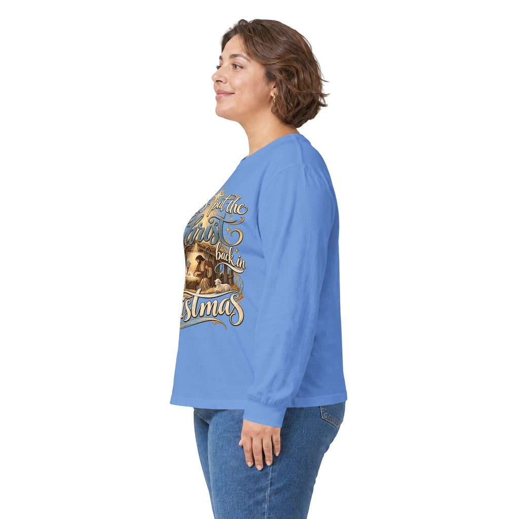 Let's put the Christ back in Christmas Long Sleeve Tee