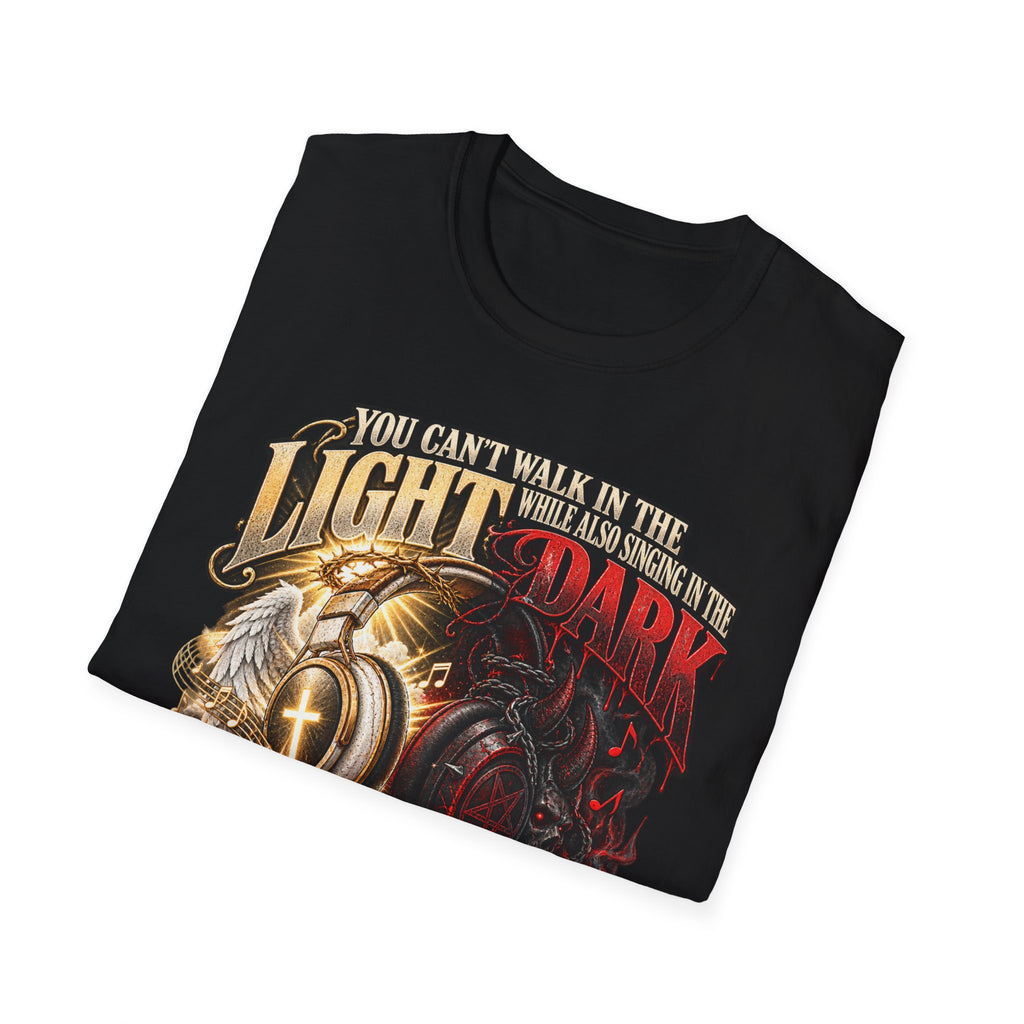 Choose Your Music Carefully Light vs Dark Graphic T-Shirt