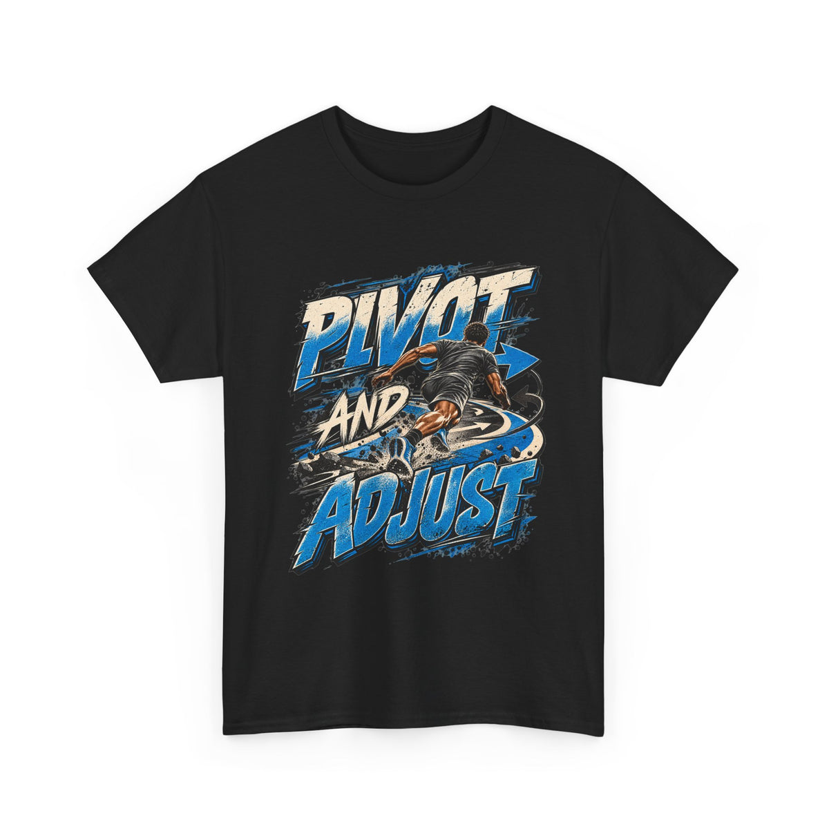 Pivot and Adjust Motorcycle Tee - Rider Stunt Graphic T-Shirt