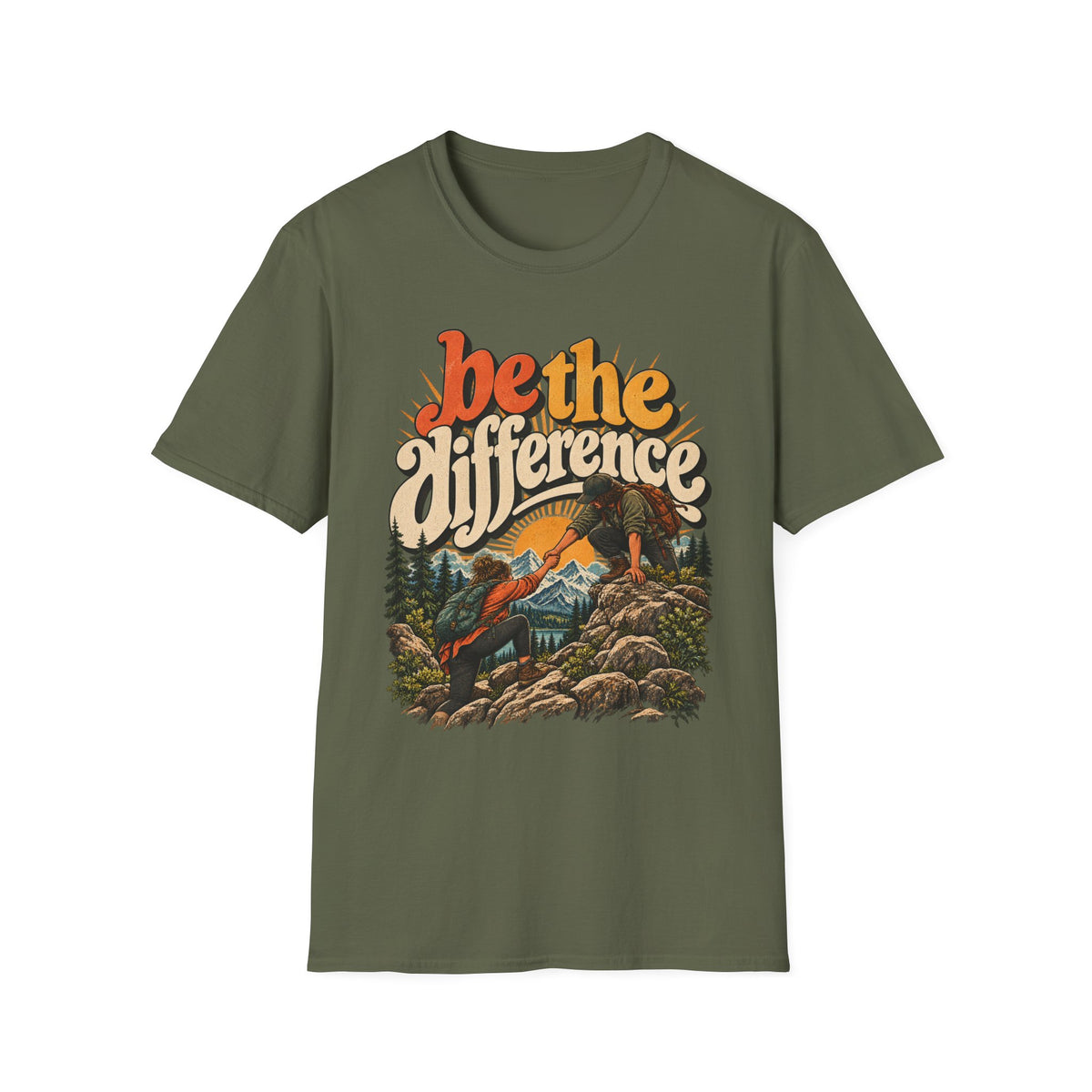 Be The Difference T-Shirt — Retro Nature Graphic Tee