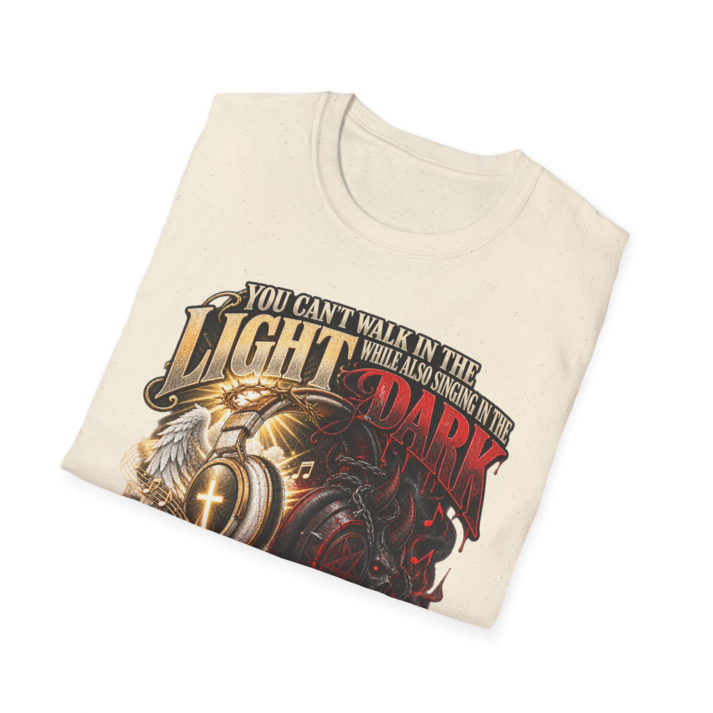 Choose Your Music Carefully Light vs Dark Graphic T-Shirt