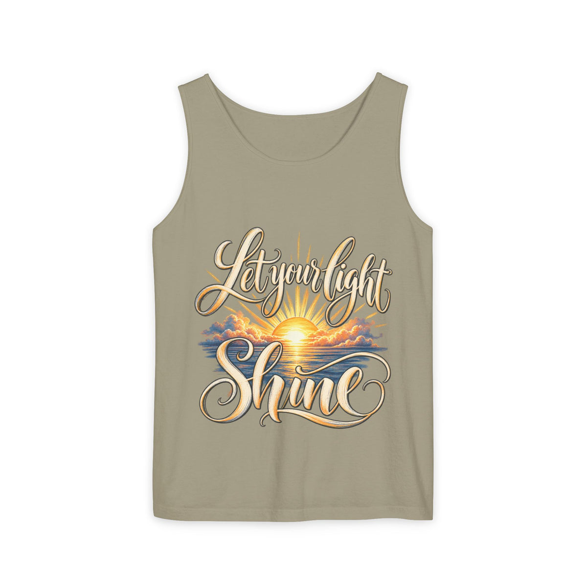 Let Your Light Shine Inspirational Sunset Tank Top