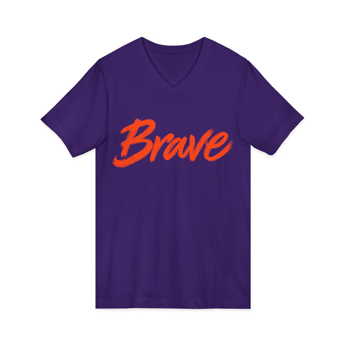 Brave Inspirational V-Neck T-Shirt