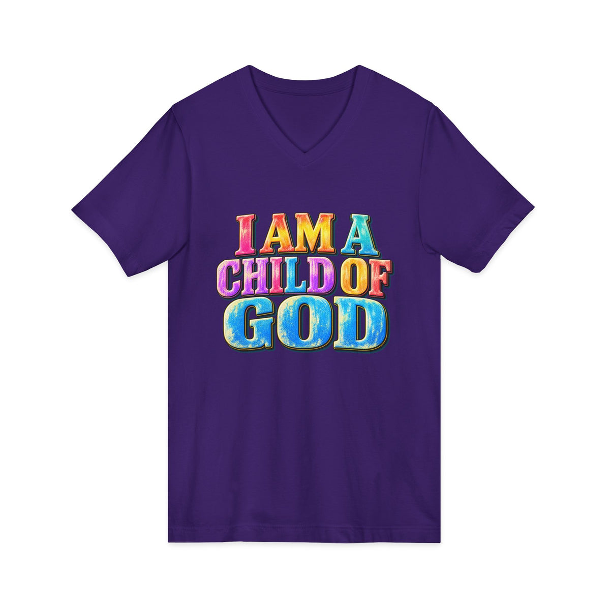 I Am a Child of God V-Neck T-Shirt