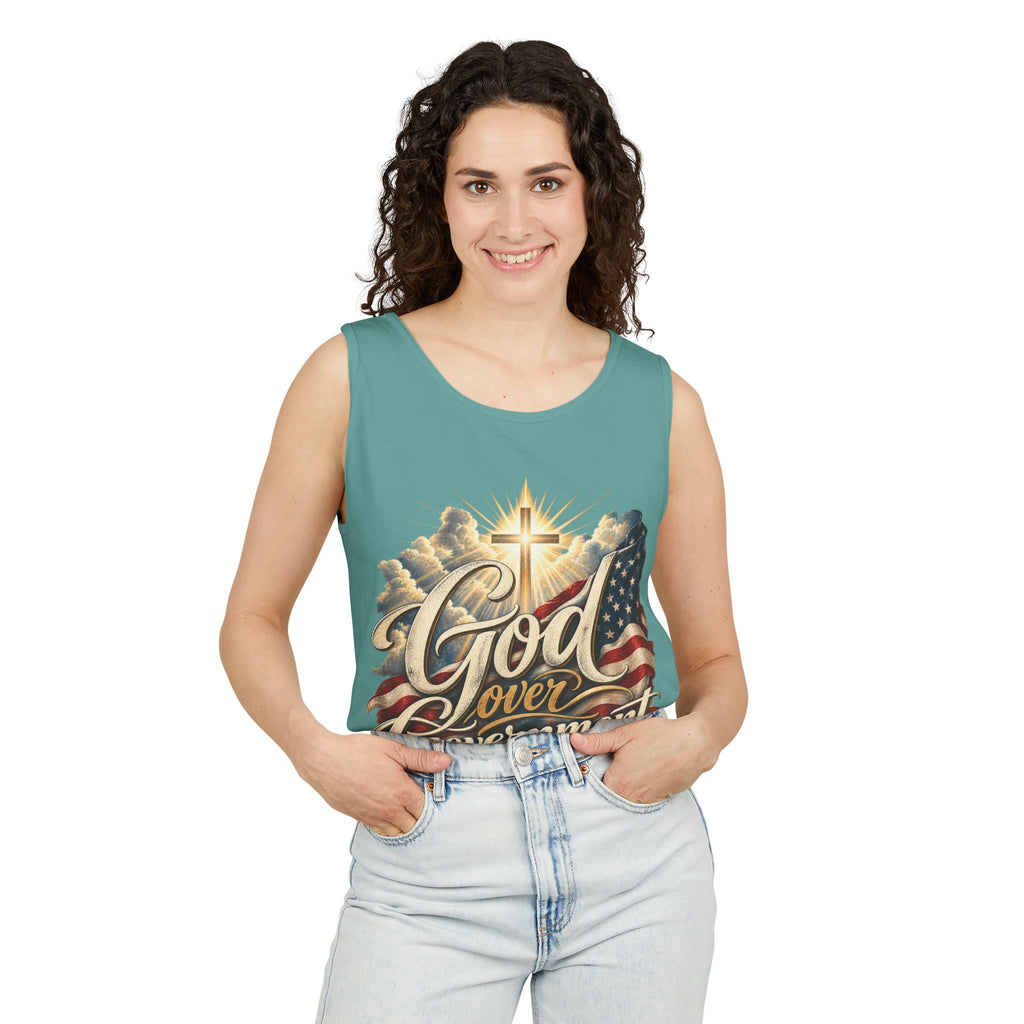 God Over Government Patriotic Faith Tank Top