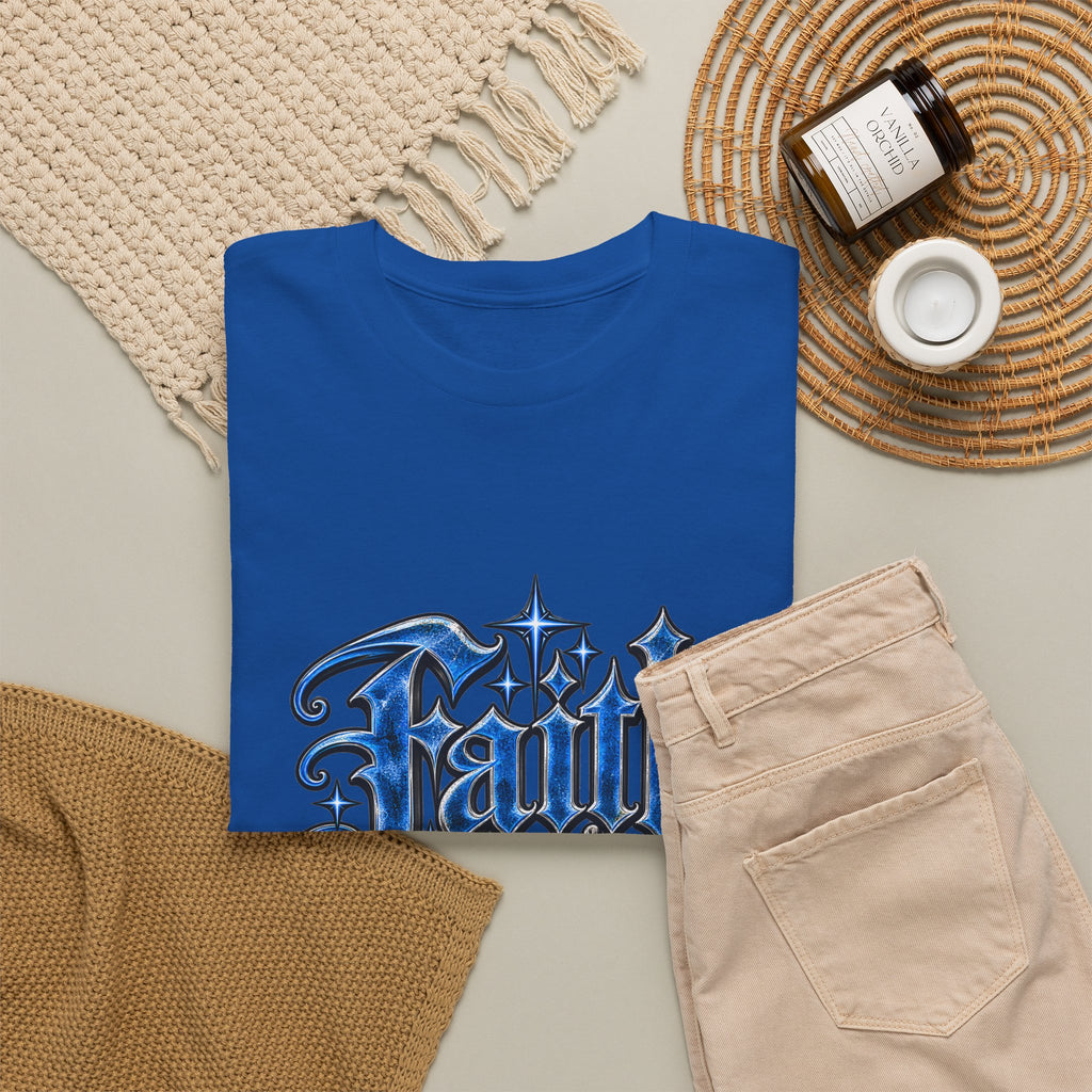 Faith Over Fear T-Shirt — Gothic Script Inspirational Tee
