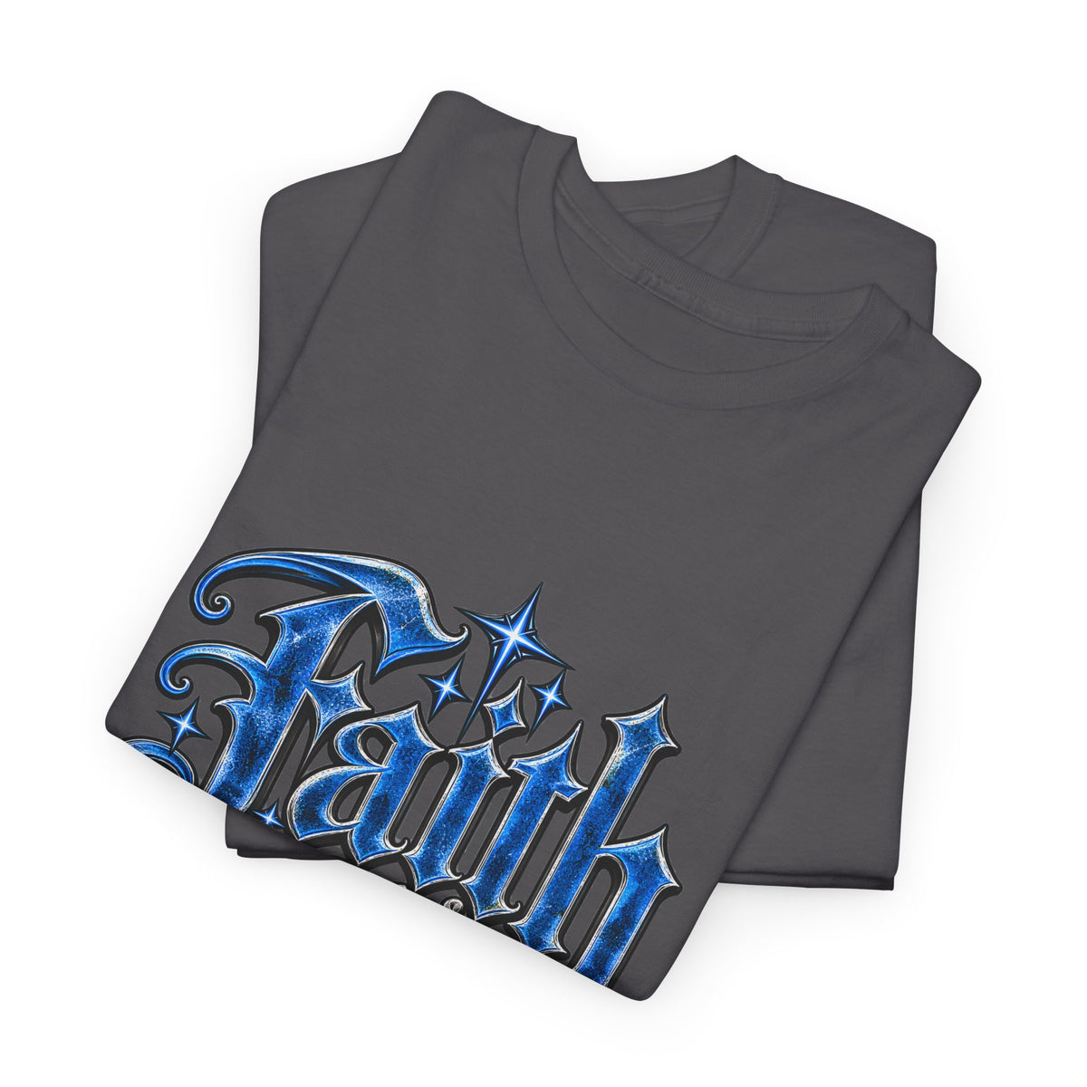 Faith Over Fear T-Shirt — Gothic Script Inspirational Tee