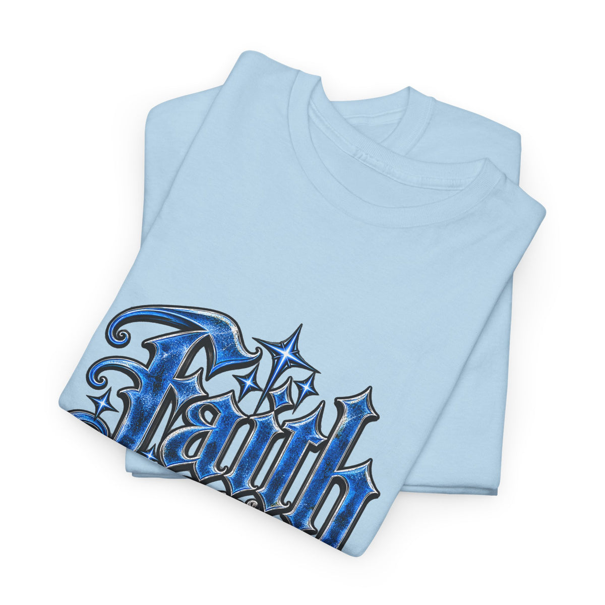 Faith Over Fear T-Shirt — Gothic Script Inspirational Tee