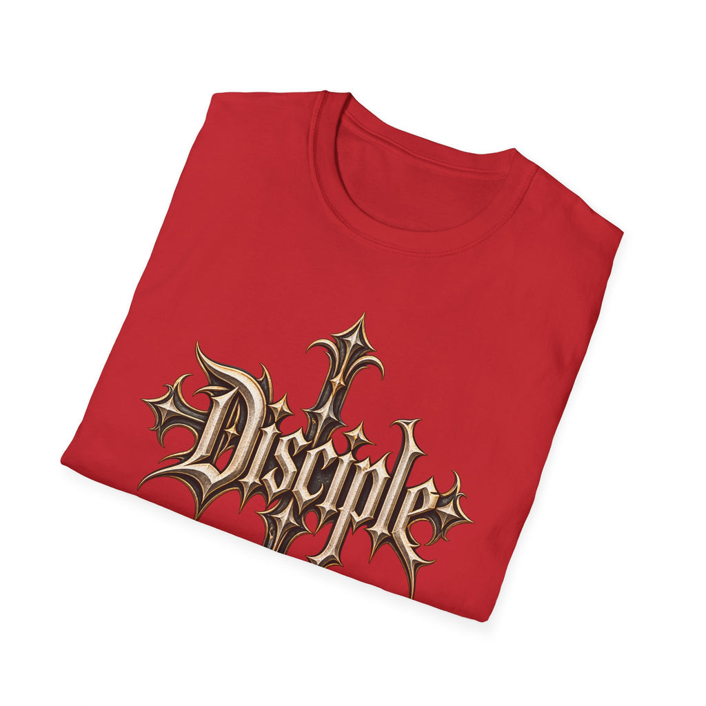 Disciple Cross T‑Shirt — Gothic Metal Religious Graphic Tee