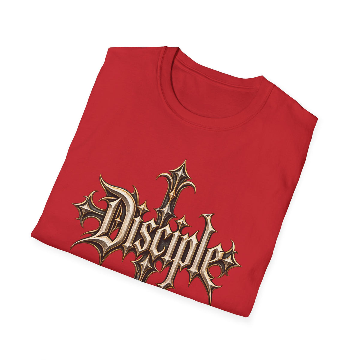 Disciple Cross T‑Shirt — Gothic Metal Religious Graphic Tee