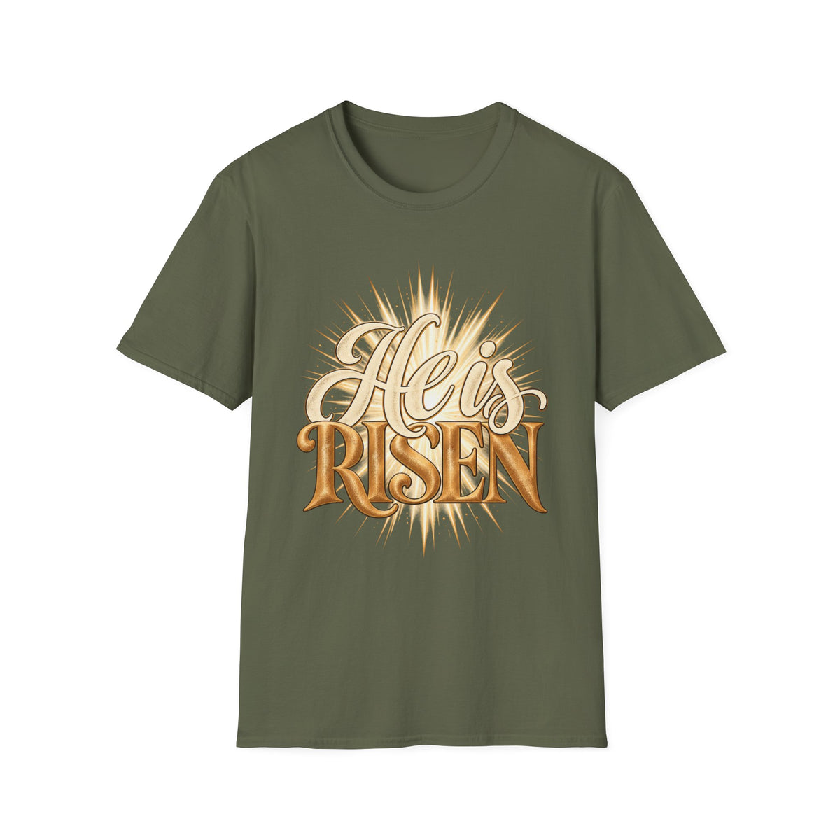 He Is Risen T-Shirt — Easter Christian Faith Tee