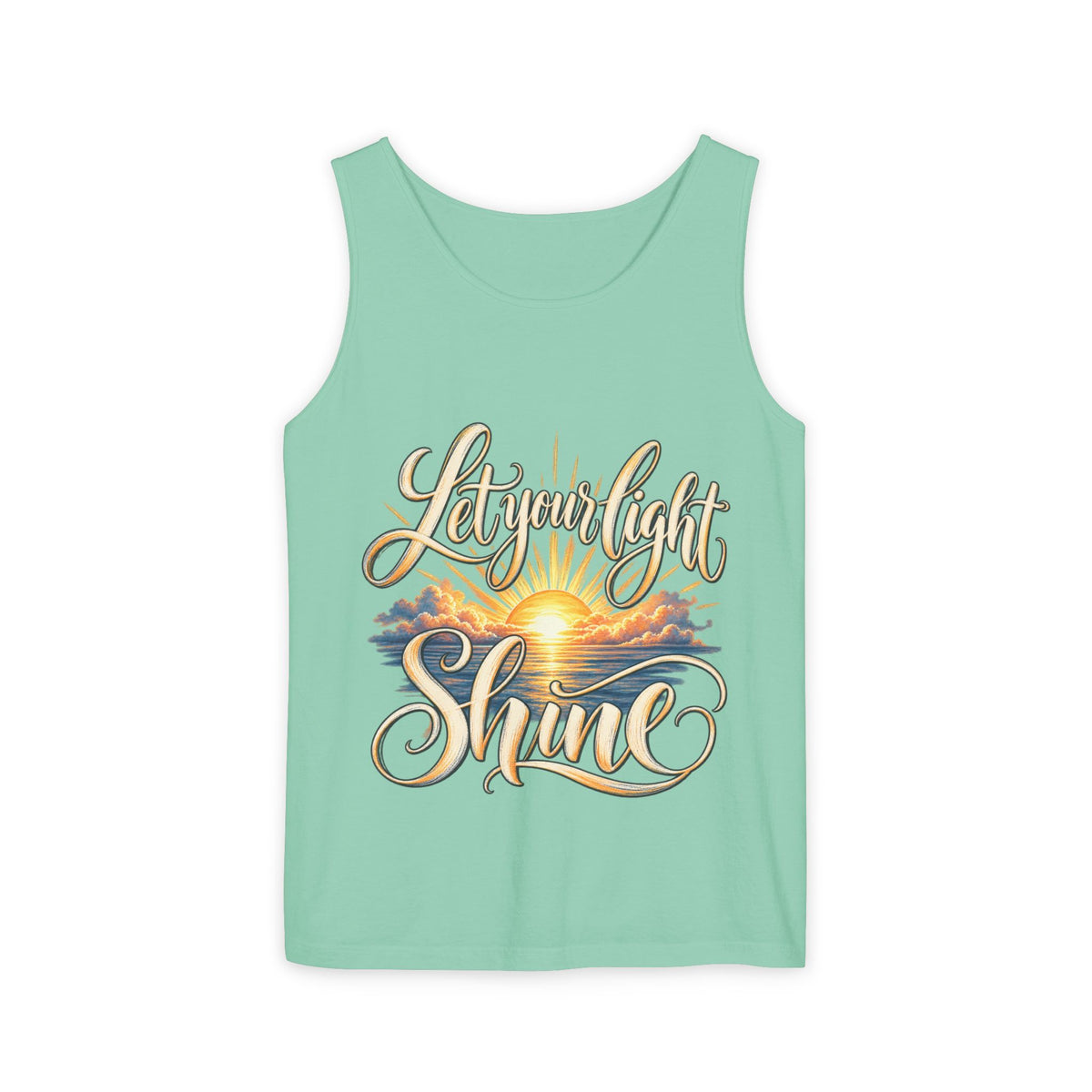 Let Your Light Shine Inspirational Sunset Tank Top