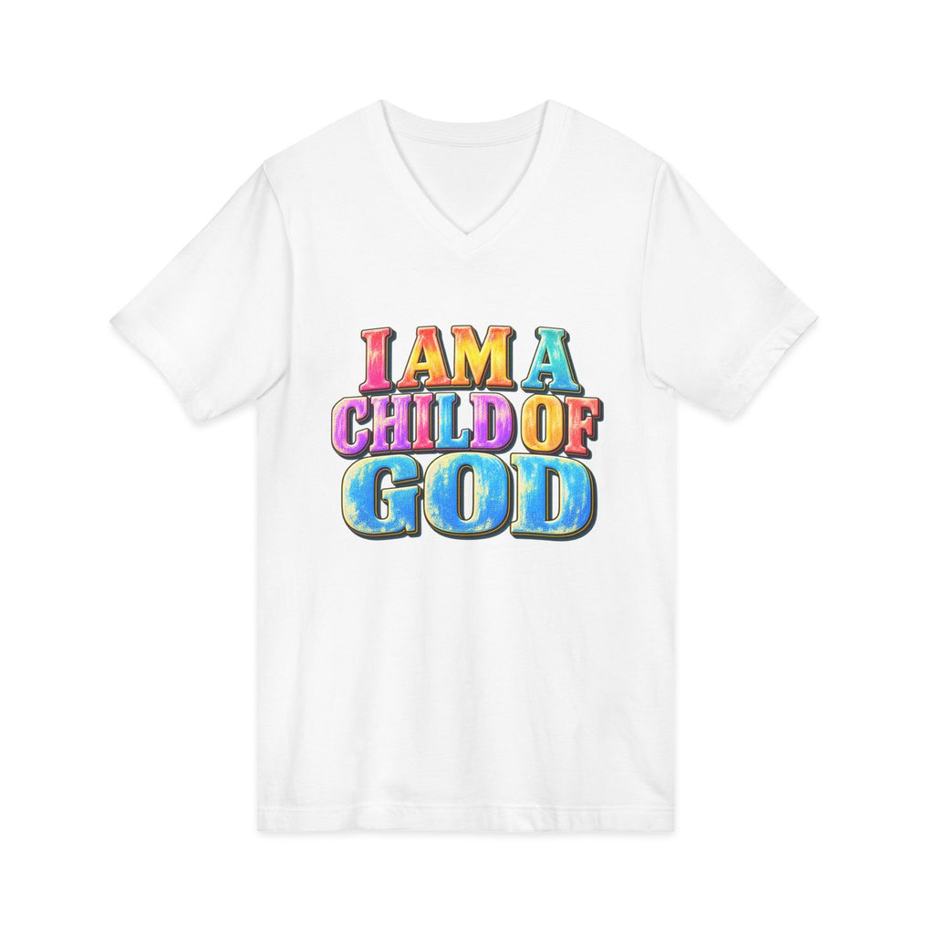 I Am a Child of God V-Neck T-Shirt