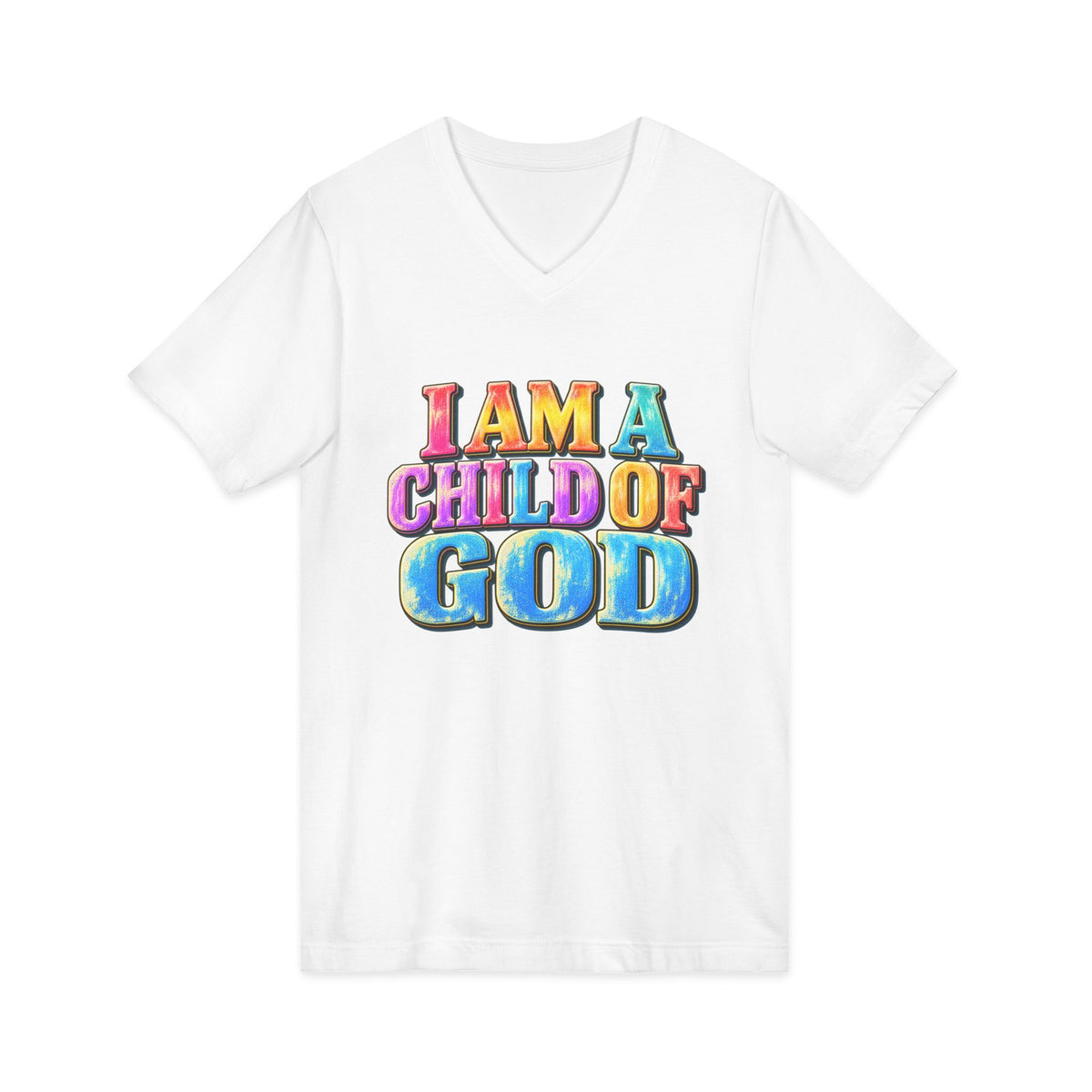 I Am a Child of God V-Neck T-Shirt