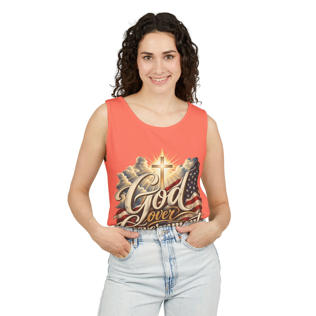 God Over Government Patriotic Faith Tank Top