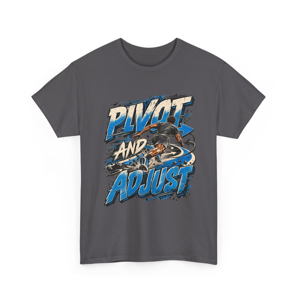 Pivot and Adjust Motorcycle Tee - Rider Stunt Graphic T-Shirt