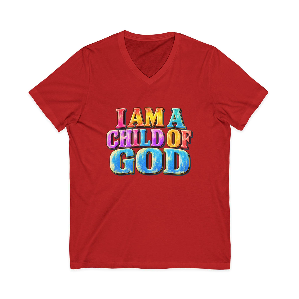 I Am a Child of God V-Neck T-Shirt