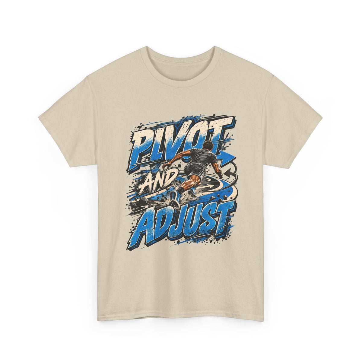Pivot and Adjust Motorcycle Tee - Rider Stunt Graphic T-Shirt