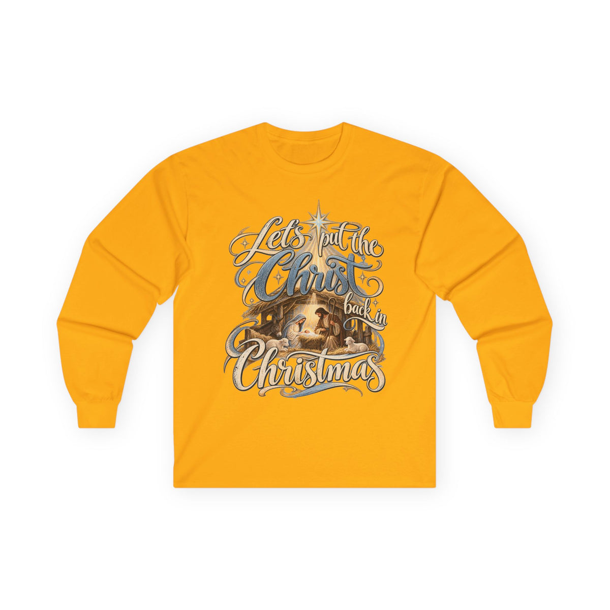 Let's put the Christ back in Christmas Long Sleeve Tee