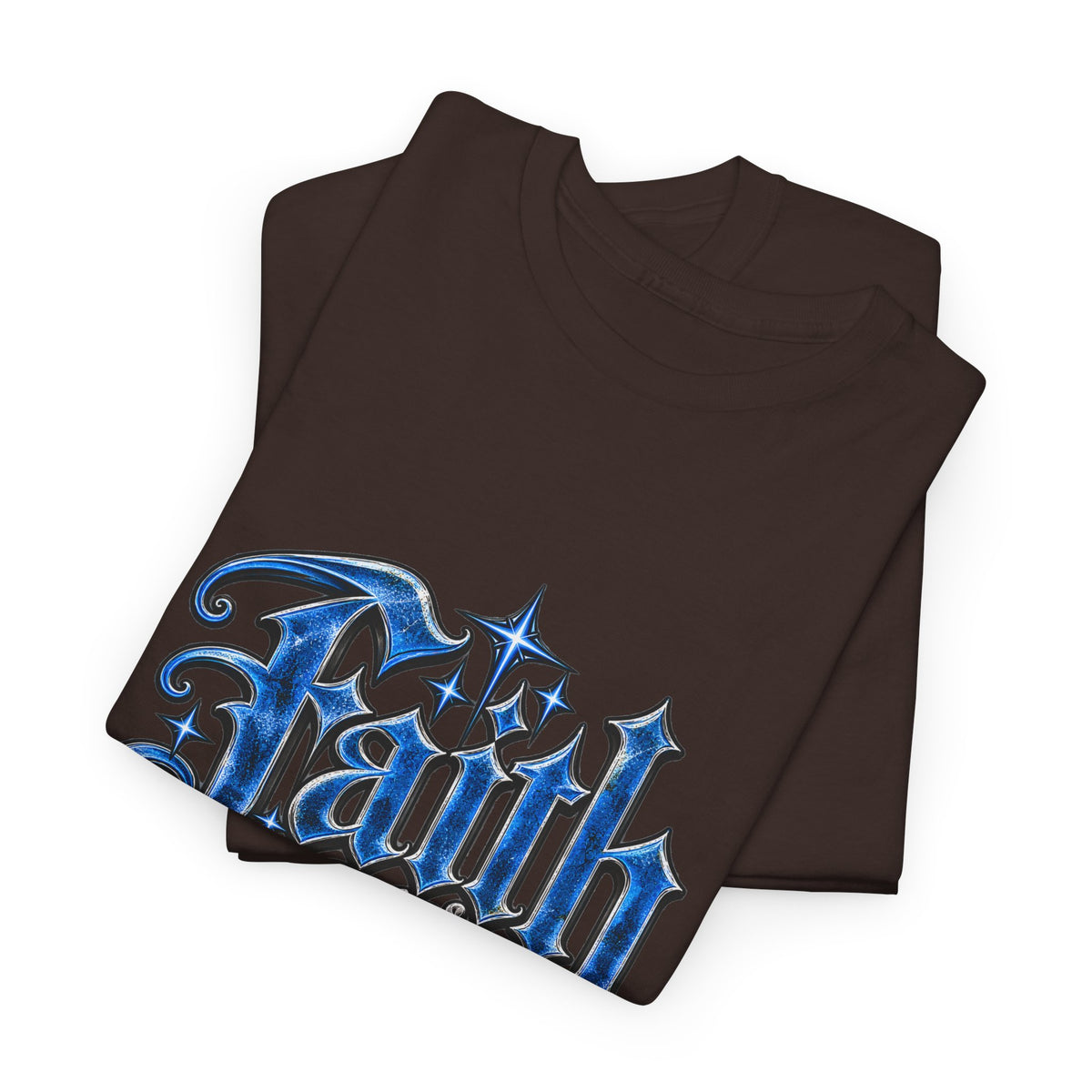 Faith Over Fear T-Shirt — Gothic Script Inspirational Tee