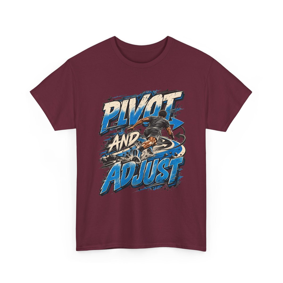 Pivot and Adjust Motorcycle Tee - Rider Stunt Graphic T-Shirt