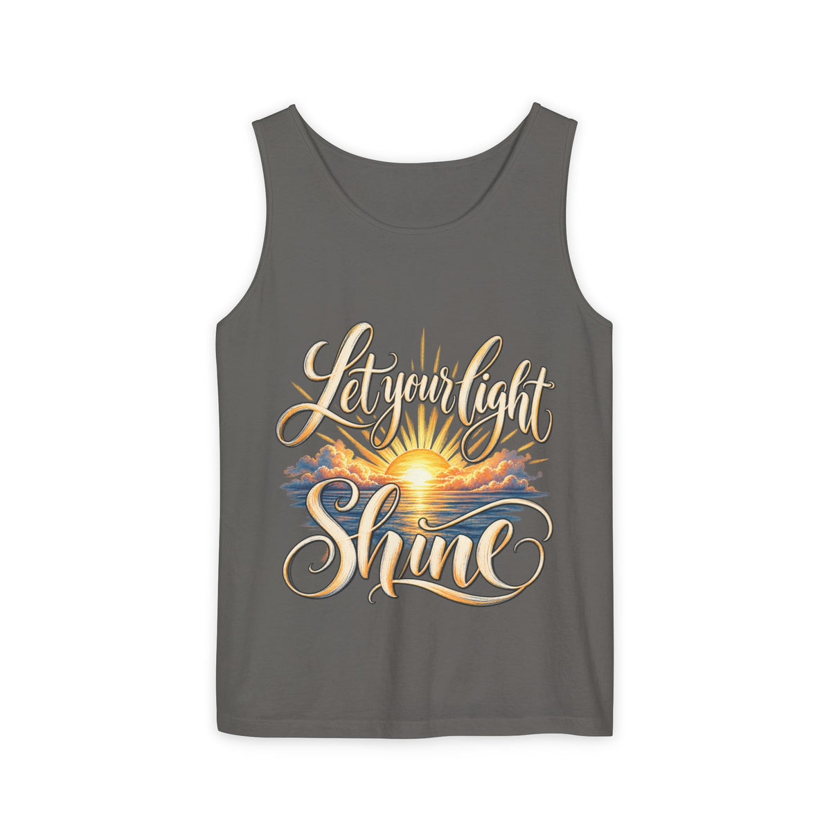 Let Your Light Shine Inspirational Sunset Tank Top