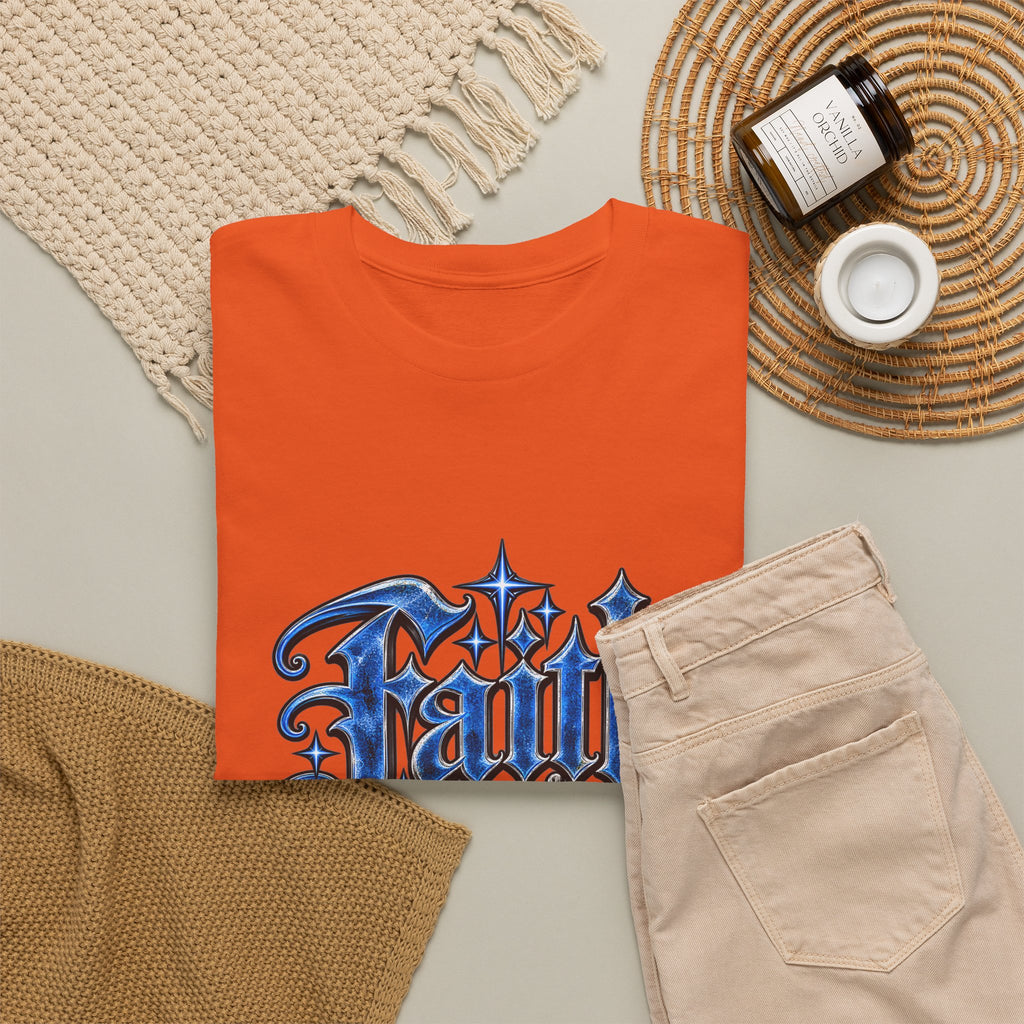 Faith Over Fear T-Shirt — Gothic Script Inspirational Tee