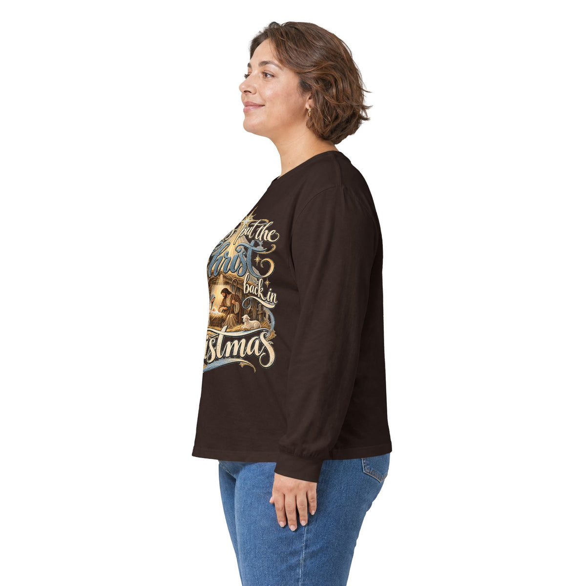 Let's put the Christ back in Christmas Long Sleeve Tee