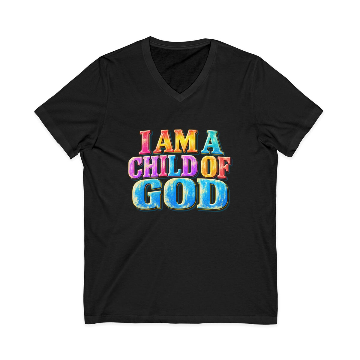 I Am a Child of God V-Neck T-Shirt